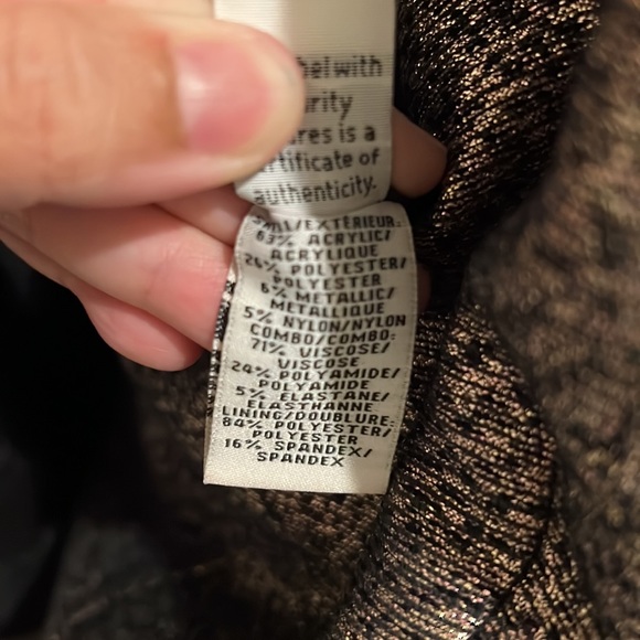 Black and Gold DVF dress size 2 - Picture 4 of 4